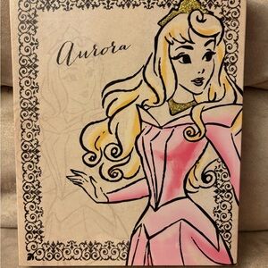 Disney Aurora Canvas Art - Pink and Gold
